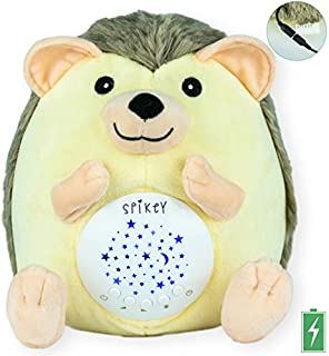 Baby Gift, Rechargeable Baby White Noise Machine, Crib Soother, Baby Soother, Unique Baby Shower Gift, Baby Boy and Baby Girl Gift, Shusher, 13 Lullaby & Nature Sounds, 3 Color Stars Projector