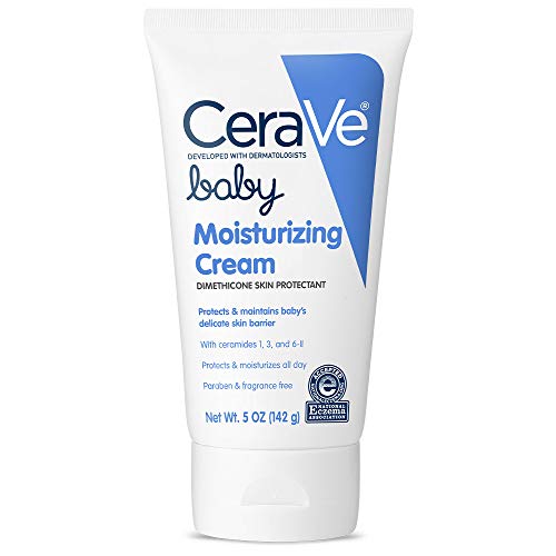 CeraVe Baby Cream | Gentle Moisturizing Cream with Hyaluronic Acid | Paraben, Phthalate, & Fragrance Free | 5 Ounce