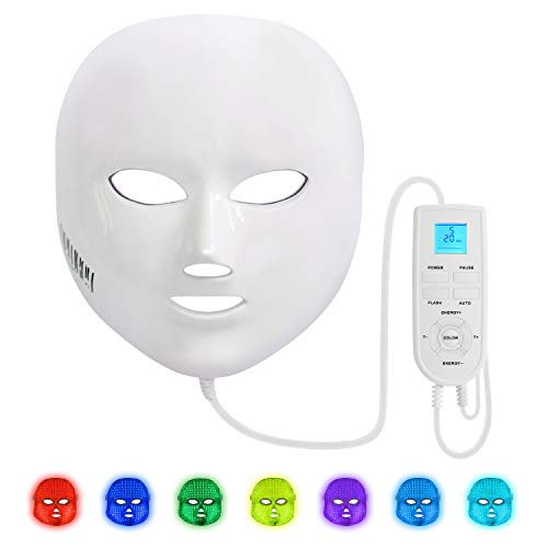 Light Therapy Mask, NEWKEY Led Face Mask Light Therapy for Skin Rejuvenation - Anti Aging - Fine Lines & Wrinkles - Dark Spots - Daily Care Skin Care product