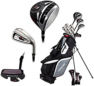 14 Piece Men's All Graphite Complete Golf Clubs Package Set Titanium Driver, Fairway, Hybrid, S.S. 5-PW Irons, Putter, Stand Bag - Choose Right or Left Hand! (All Graphite - Tall Size, Right Hand)