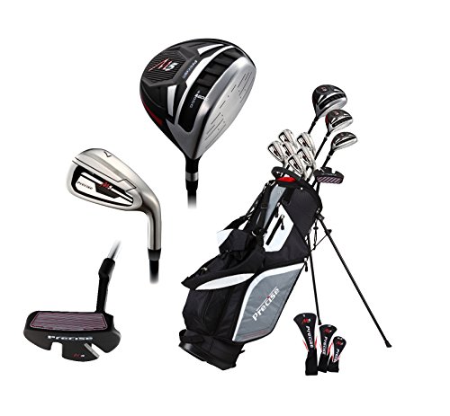 14 Piece Men's All Graphite Complete Golf Clubs Package Set Titanium Driver, Fairway, Hybrid, S.S. 5-PW Irons, Putter, Stand Bag - Choose Right or Left Hand! (All Graphite - Tall Size, Right Hand)