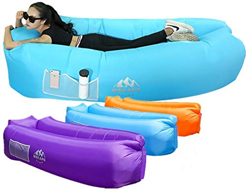 Wekapo Inflatable Lounger Air Sofa Hammock-Portable,Water Proof& Anti-Air Leaking Design-Ideal Couch for Backyard Lakeside Beach Traveling Camping Picnics & Music Festivals