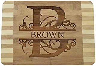 Brew City Engraving - Custom Personalized Engraved Bamboo Cutting Board - Wedding, Anniversary, Graduation, Housewarming, Closing, Realtor Mother's Day, Fathers Day Gift/Present for Cooks & Chefs