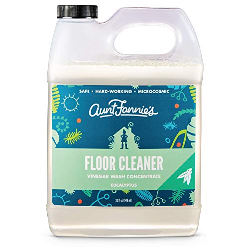 Aunt Fannie's Floor Cleaner Vinegar Wash - Multi-Surface Cleaner, 32 oz. (Single Bottle, Eucalyptus)