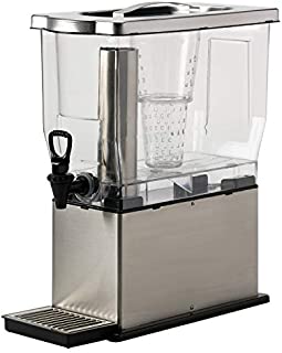 Service Ideas CBDT3SS Cold Beverage Dispenser, Rectangular, 3 Gallon, Silver