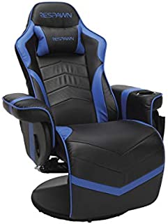 RESPAWN-900 Racing Style Gaming Recliner, Reclining Gaming Chair, in Blue (RSP-900-BLU)