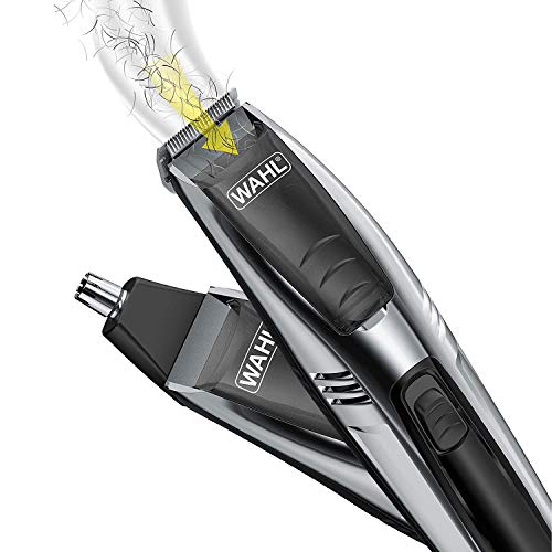 Wahl Model 9870-100 Vacuum Trimmer Kit with Powerful Suction for Beards, Facial Hair, Stubble, Nose & Ear Hair Clipping  Lithium Ion Powered Electric Shaver With 22 Individual Cutting Lengths