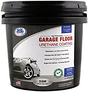 Rain Guard Water Sealers SP-1508 Clear High Gloss Garage Floor Urethane Sealer Single Part Ready to USE Covers up to 200 Sq. Ft. 1 Gallon  Garage Floor Concrete Sealant