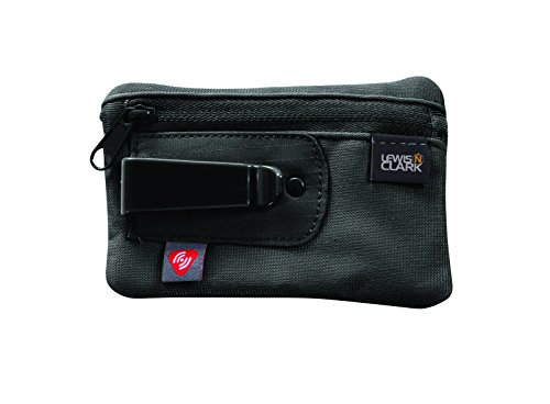 Lewis N. Clark RFID-Blocking Hidden Clip Stash Travel Belt Wallet, Black, One Size