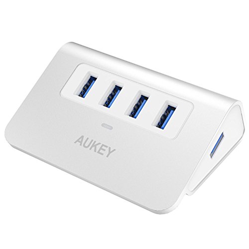 AUKEY USB Hub 3.0 Portable Aluminum 4 Port USB 3.0 Hub