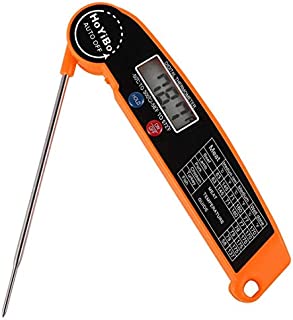 HoYiBo Candy Thermometer,Meat Thermometer, Digital Meat Thermometer, Food Thermometer,2S Ultra Fast Instant Read Digital Kitchen Thermometer for Grilling, BBQ, Baking, Candy, Liquids, Oil