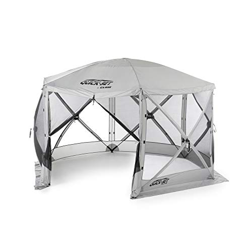 Clam Corporation Quick-Set Escape Portable Camping Outdoor Gazebo Canopy Shelter, Gray