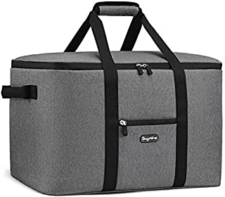 Bagmine 65 Cans Large Cooler Bag, Soft-Sided Collapsible Car Portable Cooler Bag Leak-Proof Thermal Cooler Tote Bag with Side Handles, Perfect Groceries Bag, 45 Liter, 18.2