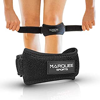 2 Pack Patella Tendon Support Strap Band | Knee Pain Relief for Running and Hiking | Adjustable Patellar Brace for Jumper's Knee and Tears | Black