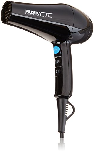 RUSK Engineering CTC Lite Technology Professional Lightweight 1900 Watt Dryer with Diffuser and Concentrator Attachments, Made with an Innovative Design