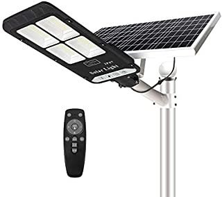 400W Solar Street Flood Light Outdoor, NIORSUN Motion Sensor Dusk to Dawn Solar Light with Remote Control IP67 Waterproof for Parking Lot, Stadium, Garden, Pathway(Bright White)