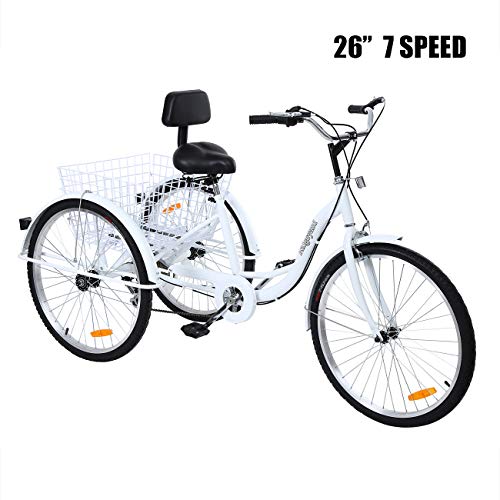 Iglobalbuy Tricycles Series 7 Speed 3 Wheel Bikes