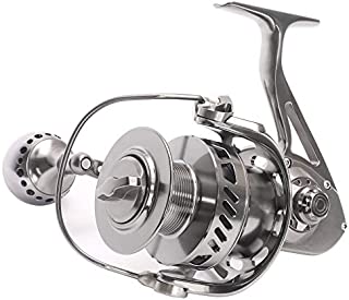 CNC Full Metal Spinning Fishing Reel Powerful Freshwater Saltwater Reel 17kg or 37lbs Long Cast Big Game Boat Fishing 12 Stainless Steel Ball Bearings Size 3000 16lbs-150yards