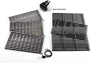 Grill Valueparts Grill Kit for Lowes Charbroil 463242715, 463242716, Commercial Infrared 4B, 463276016, 466242715, 466242815, Cast Iron Grate, Stainless Steel Grate, Ignition Switch