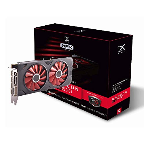 XFX Radeon RX 570 RS XXX Edition 1286MHz, 8gb GDDR5, DX12 VR Ready, Dual BIOS, 3xDP HDMI DVI, AMD Graphics Card (RX-570P8DFD6)