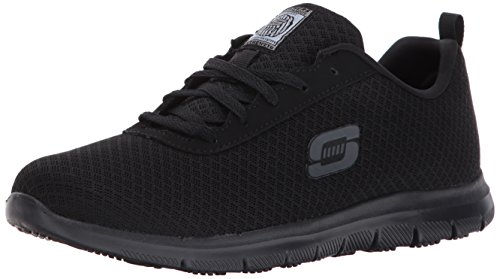 Skechers for Work Women's Ghenter Bronaugh Work and Food Service Shoe 8.5M, BLACK, 8.5 M US