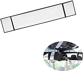 PME Rear View Mirror, Universal Car Truck Mirror Interior Panoramic Wide Angle Mirror Removable (Plain Convex Mirror, 15.0