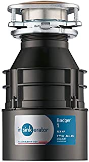 InSinkErator Garbage Disposal, Badger 1, 1/3 HP Continuous Feed