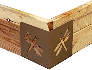 Garden Bloom 11023BL Bloom Dragonfly Instabrace Garden Flower Raised Bed Corners, 9.5