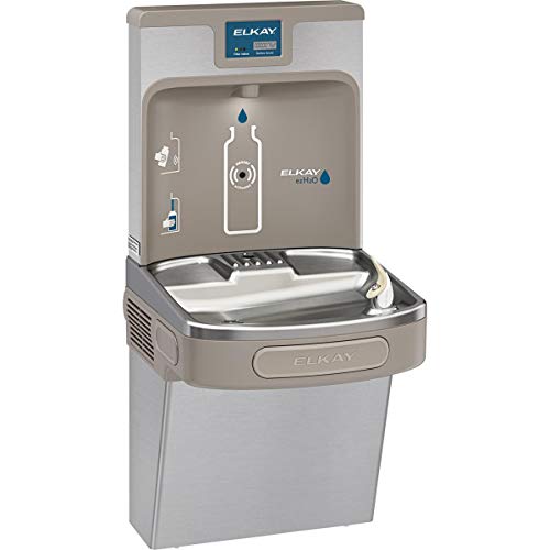 Elkay LZS8WSSP Enhanced EZH2O Bottle Filling Station & Single ADA Cooler, Filtered 8 GPH Stainless