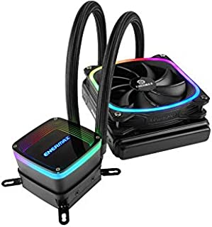 Enermax Aquafusion 120 Addressable RGB All-in-One CPU Liquid Cooler Intel/AMD 115x/2066 AM4 Ready AIO ARGB LED Cooling w/ SquA RGB PWM Fan; ELC-AQF120-SQA