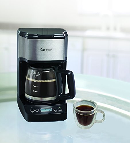 Capresso 5-Cup Mini Drip Coffee Maker, Black and Stainless Steel