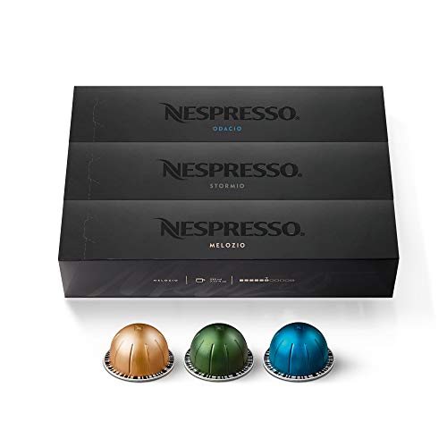 Nespresso Capsules VertuoLine, Best Seller Variety Pack, Medium and Dark Roast Coffee, 30 Count Coffee Pods, Brews 7.8 oz