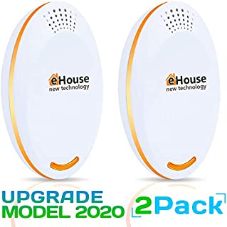 AC12 Ultrasonic Pest Repeller - Electronic Plug in Best Repellent - Pest Control - Get Rid of - Rodents Squirrels Mice Rats Insects - Roaches Spiders Fleas Bed Bugs Flies Ants Mosquitos Fruit Fly!