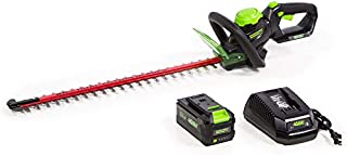 Greenworks 24-Inch 40V Cordless Hedge Trimmer, 3.0Ah Battery and Charger Included