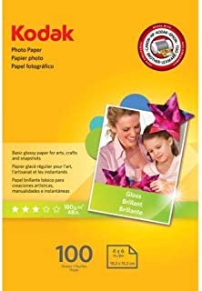 Kodak 4x6 Gloss Inkjet Photo Paper - 100 Sheets