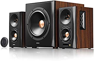 Edifier S360DB Bookshelf Speaker and Subwoofer 2.1 Speaker System Bluetooth v4.1 aptX Wireless Sound for Computer Rooms, Living Rooms and Dens