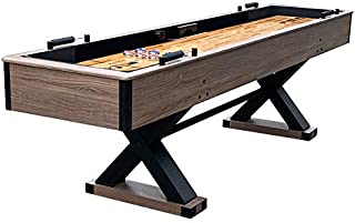 Hathaway Excalibur 9' Shuffleboard Table, Black, Driftwood (BG50356)