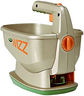 Scotts Wizz Hand-Held Spreader with EdgeGuard Technology - Apply Grass Seed, Fertilizer or Weed Control Products, Battery Powered, Holds up to 2,500 sq ft of Scotts Lawn Products