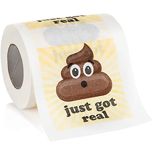 Funny Novelty Toilet Paper - Hilarious White Elephant Gift Idea, Christmas Present, or Gag Gift