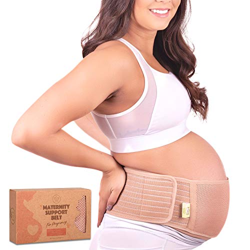 Maternity Belly Band for Pregnancy - Soft & Breathable Pregnancy Belly Support Belt - Pelvic Support Bands - Tummy Bandit Sling for Pants - Pregnancy Back Brace