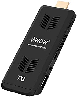 AWOW PC Stick Windows 10 Mini PC Computer Stick Intel Atom Z8350 Intel Stick 4GB/64GB/4K/2.4G/5G WiFi/BT 4.0/with Fan TX2/Mini Computer Stick