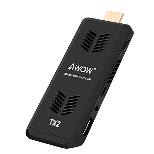 AWOW PC Stick Windows 10 Mini PC Computer Stick Intel Atom Z8350 Intel Stick 4GB/64GB/4K/2.4G/5G WiFi/BT 4.0/with Fan TX2/Mini Computer Stick