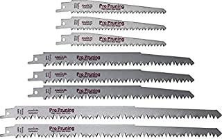 Reciprocating Saw Blades Wood Pruning and Wood Cutting for Reciprocating/Sawzall Saws - 8 Piece