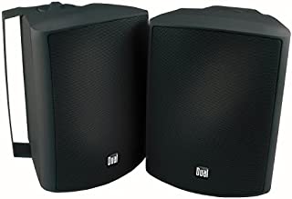 Dual Electronics LU53PB 3-Way High Performance Outdoor Indoor Speakers with Powerful Bass | Effortless Mounting Swivel Brackets | All Weather Resistance | Expansive Stereo Sound Coverage | Sold in Pairs