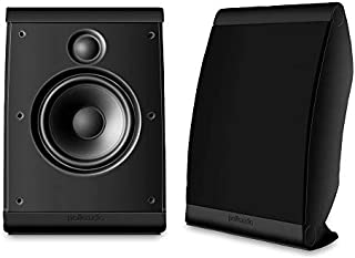 Polk Audio OWM3 Wall and Bookshelf Speakers | The Most High-Performance Versatile Loudspeaker | Paintable Grilles (Pair, Black)