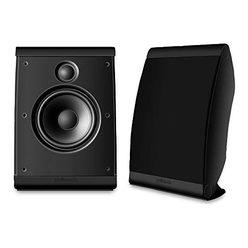 Polk Audio OWM3 Wall and Bookshelf Speakers | The Most High-Performance Versatile Loudspeaker | Paintable Grilles (Pair, Black)