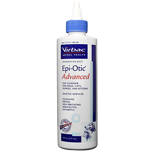 Virbac Epi-Otic Advanced Pet Ear Cleaner (8 oz), Package may vary