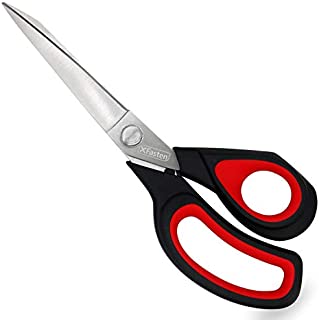 XFasten Heavy-Duty Professional Tailor Scissors, 9.5-Inch Heavy Duty Ultra-sharp Dressmakers Scissors Shears for Fabric Cutting | Sewing scissors for Fabric