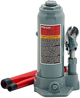 Pro-Lift B-004D Grey Hydraulic Bottle Jack - 4 Ton Capacity