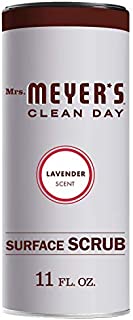 Mrs. Meyer's Clean Day Surface Scrub, Removes grime on Kitchen and Bathroom Surfaces, Non Scratching Powder, Lavender, 11 oz